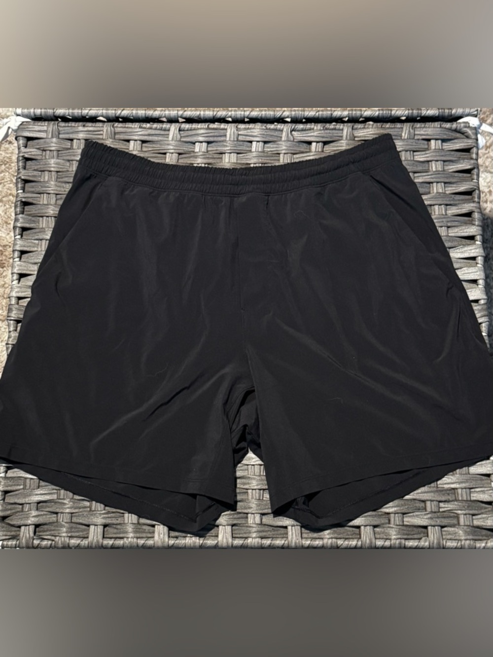 lululemon Men's Pace Breaker Lined Black Running Shorts
